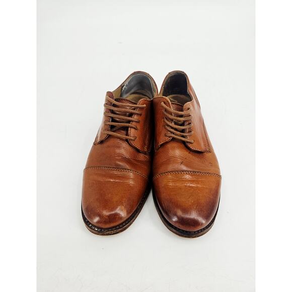 John A. Frye Cognac James Oxford Shoe Tan Brown Leather Lace Up Men\'s Size 6.5 main image 9